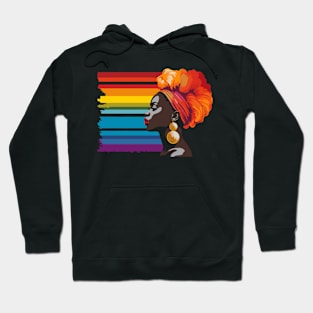 Afro Rainbow Art Hoodie